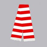 Schal, rot-weiss
