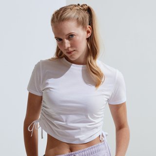 TriDri Crop Top TR069 mit seitlichen Raffungen