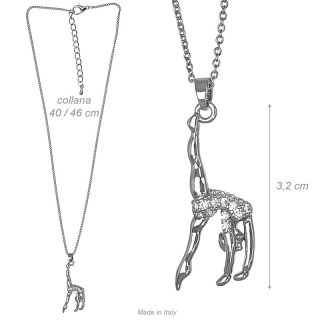 DV-Kette mit Anhänger "Bogengang“ Edelstahl (silber)