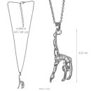 DV-Kette mit Anhänger „Bogengang“, Edelstahl mit Strass