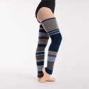 Intermezzo Stulpen gestreift 90cm meerblau