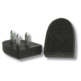 Diamant Absatzflecke Cuban-Tango schwarz