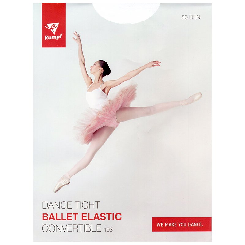 Rumpf 103 Elastic Convertible Strumpfhose Tanzen Garde Ballett mit Ballenloch 