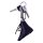 Danza Vinci Miniatur-Tanzstiefel Schlüsselanhänger schwarz
