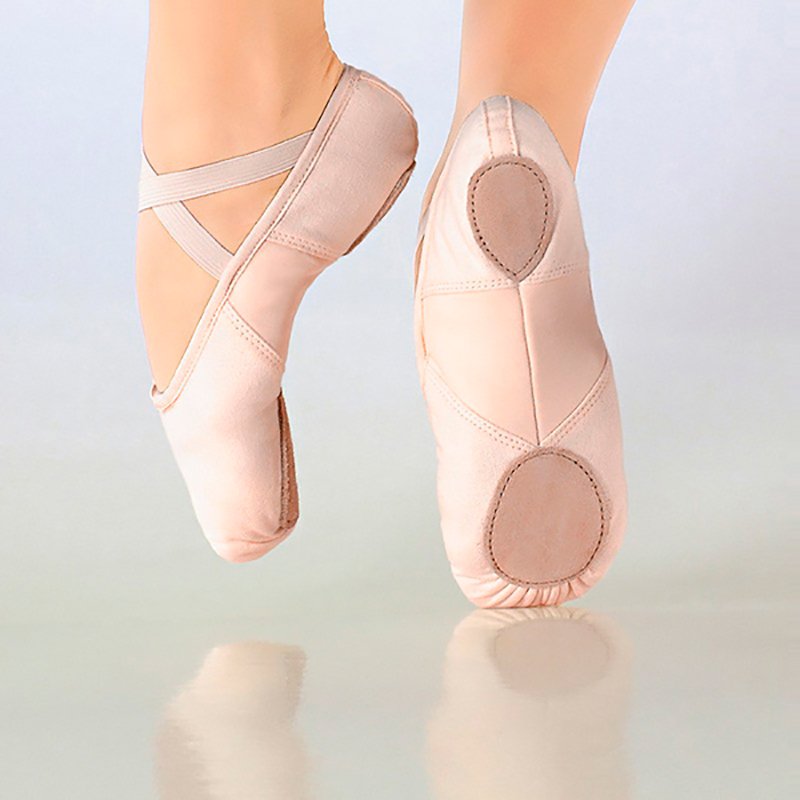 So Danca BAE13-W für breite Füße Leinen Ballett Gymnastik Sport Tanz Schläppchen 