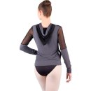 Ballet Rosa Zip Hoodie Midori mit Mesh-Einsatz