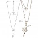 Danza Vinci Kette mit zwei Anhängern B32313 silber...
