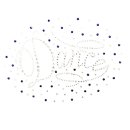 Danza Vinci Strassmotiv DV-4002 blau