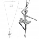 Danza Vinci Kette mit Anhänger 321921 silber mit Strass