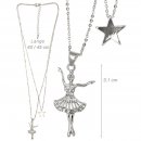 Danza Vinci Kette mit Anhänger B32312 silber mit Strass