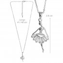 Danza Vinci Kette mit Anhänger B32316 silber mit Strass