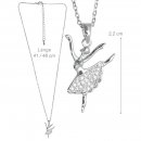Danza Vinci Kette mit Anhänger B32320 silber mit Strass