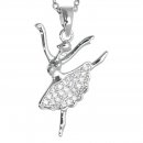 Danza Vinci Kette mit Anhänger B32320 silber mit Strass