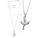 Danza Vinci Kette mit Anhänger B32334 silber mit Strass