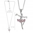 Danza Vinci Kette mit Anhänger F320187 silber mit...