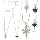 DV-Kette lang mit Anhänger „Tanz-Elfe“, Edelstahl mit Strass