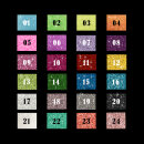 Danza Vinci Bügelmotiv DV-2007 Größe S (7,0 x 3,6 cm) 03 neongelb