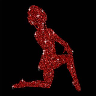 Danza Vinci Bügelmotiv DV-2008 Größe M (10,0 x 8,0 cm) 11 rot