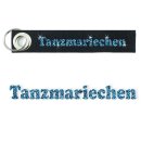 Danza Vinci Schlüsselanhänger Tanzmariechen Filz grau 15 blau